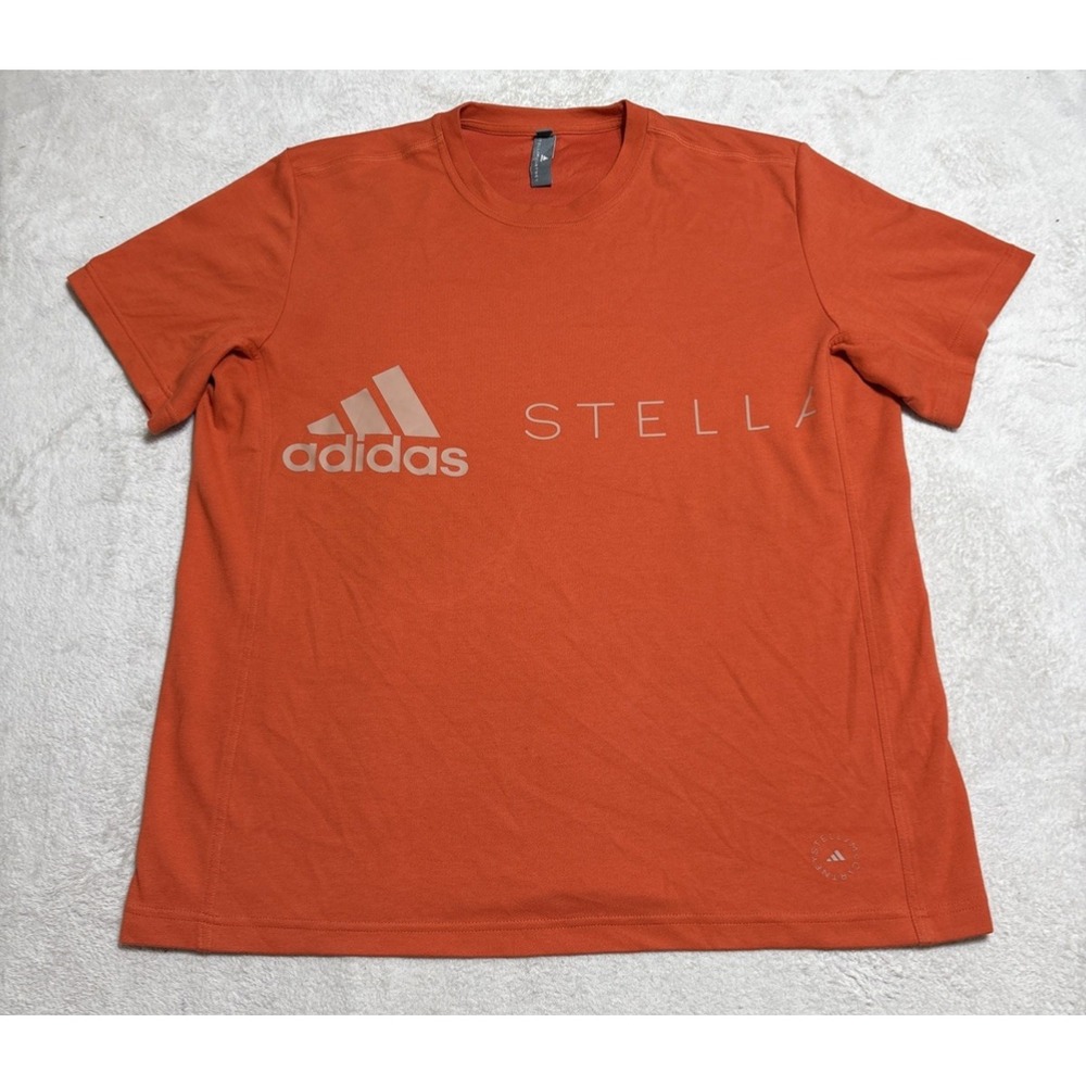 adidas x Stella McCartney Shirt Top Women's Large Short Sleeve Organic Cotton